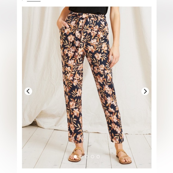 Garnet Hill Ahra Organic Cotton Trousers Size Small - Picture 13 of 16